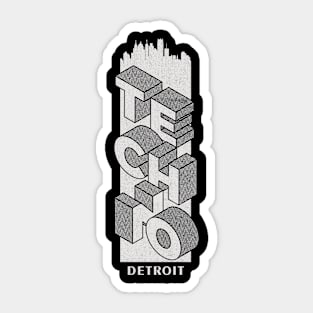 Techno Detroit Sticker